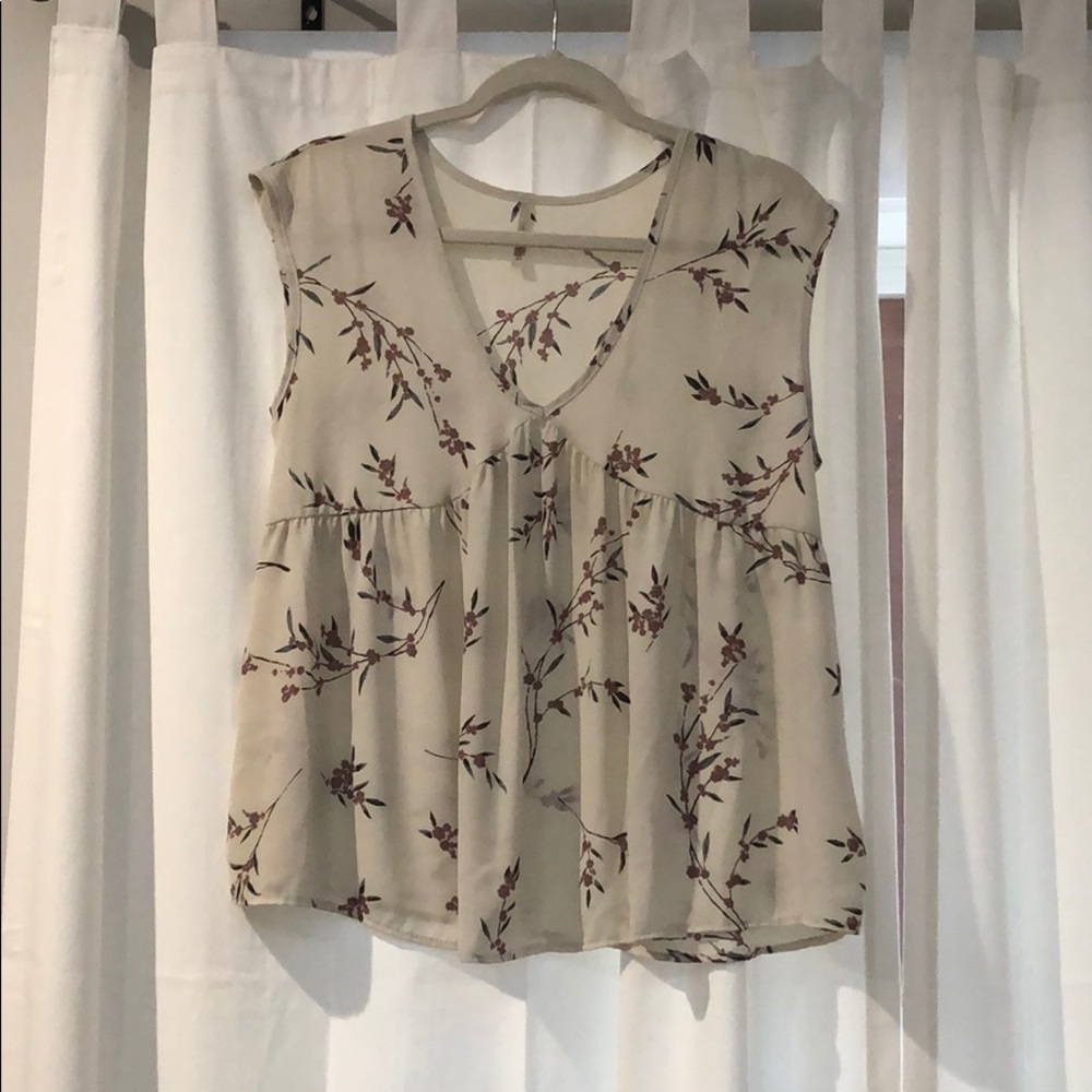 Sheer Floral Top